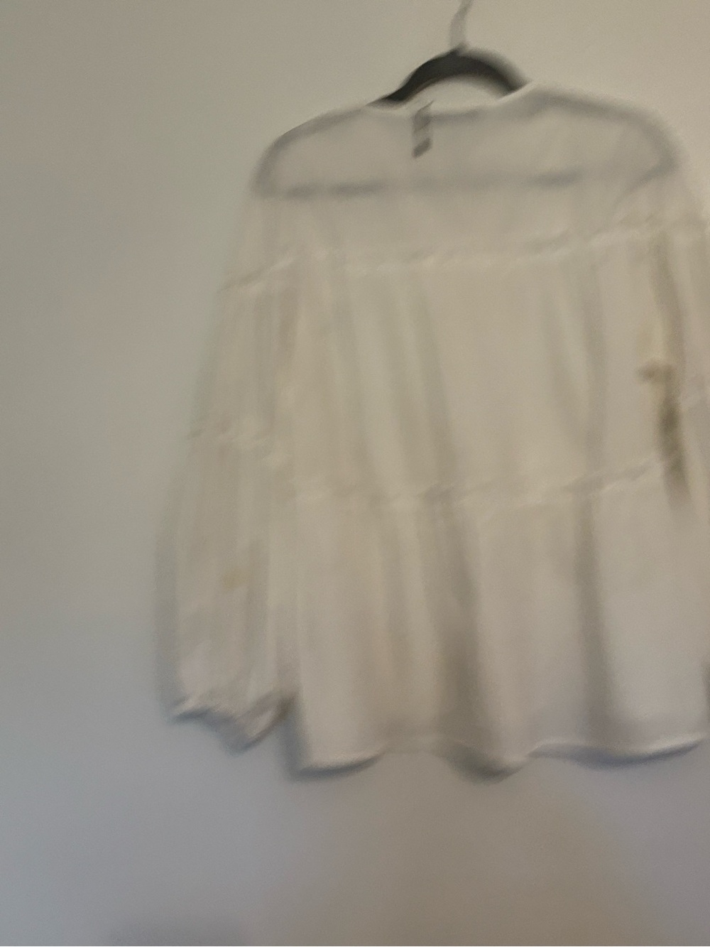 Zanzea Cream Tiered Boho Tunic Top